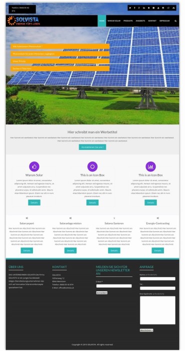 solvista homepage erstellt bei wseite